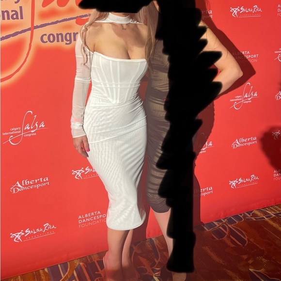 MILAROSE CORSET MIDI DRESS - Picture 6 of 6